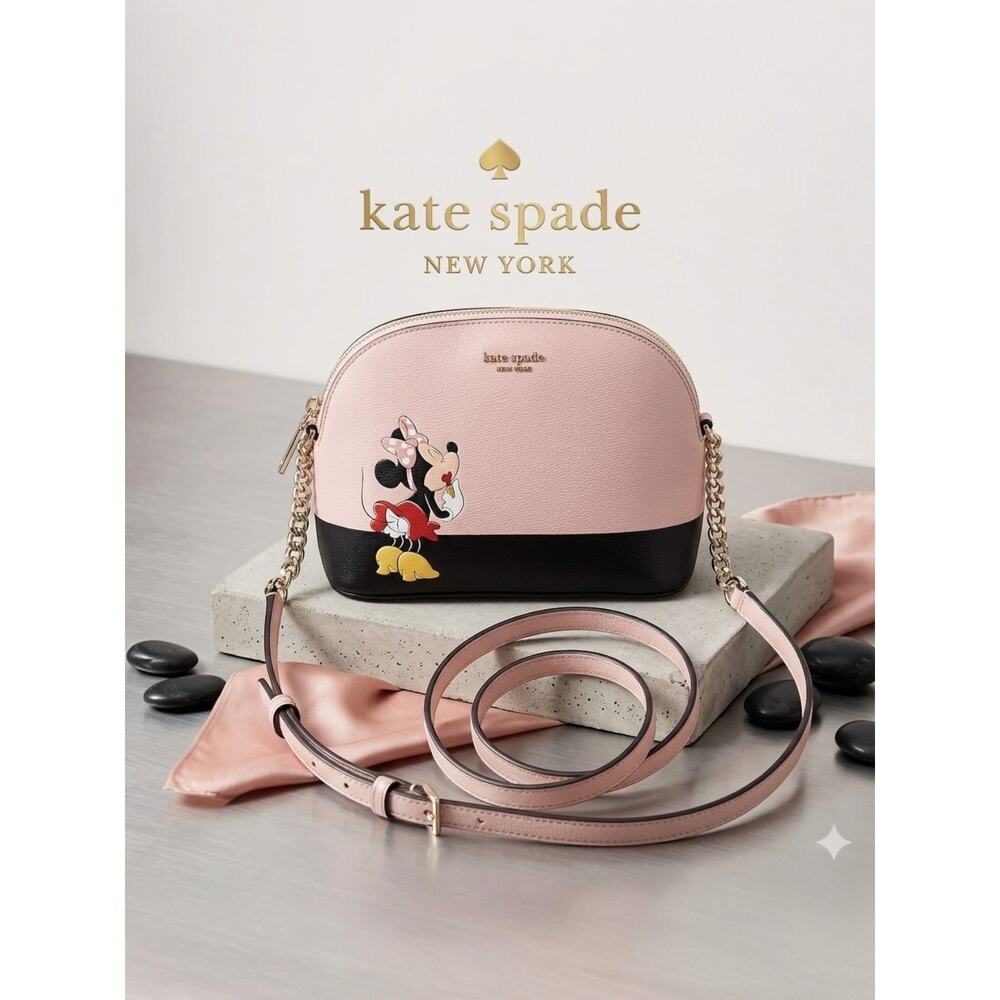 Kate Spade Authentic Disney Pink Minnie Mouse Crossbody Purse